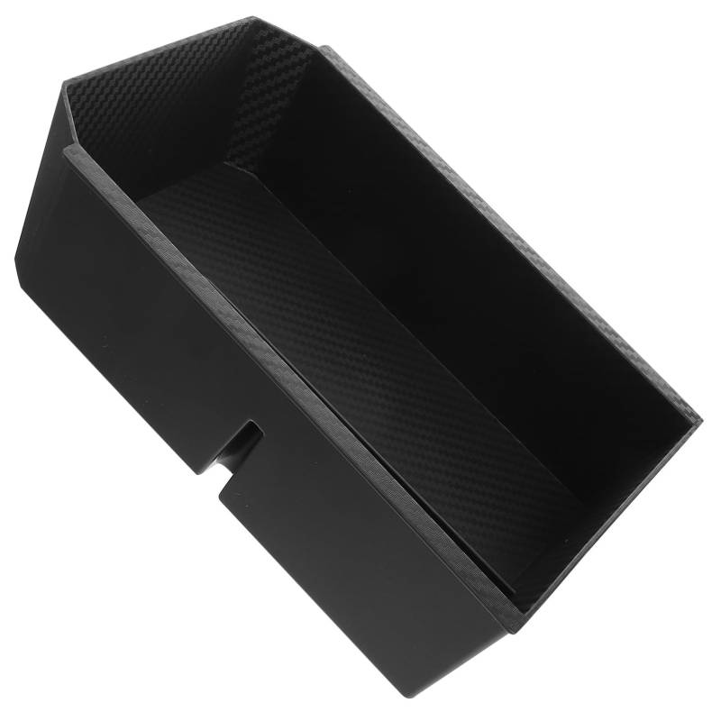 Garneck Aufbewahrungsbox für zentrale Steuerung Autozentrum Konsolenschale Auto-Armaturenbrett-Organizer Ablagefach für das Armaturenbrett Dashboard-Speicher-Organizer Kohlefaser Black von Garneck