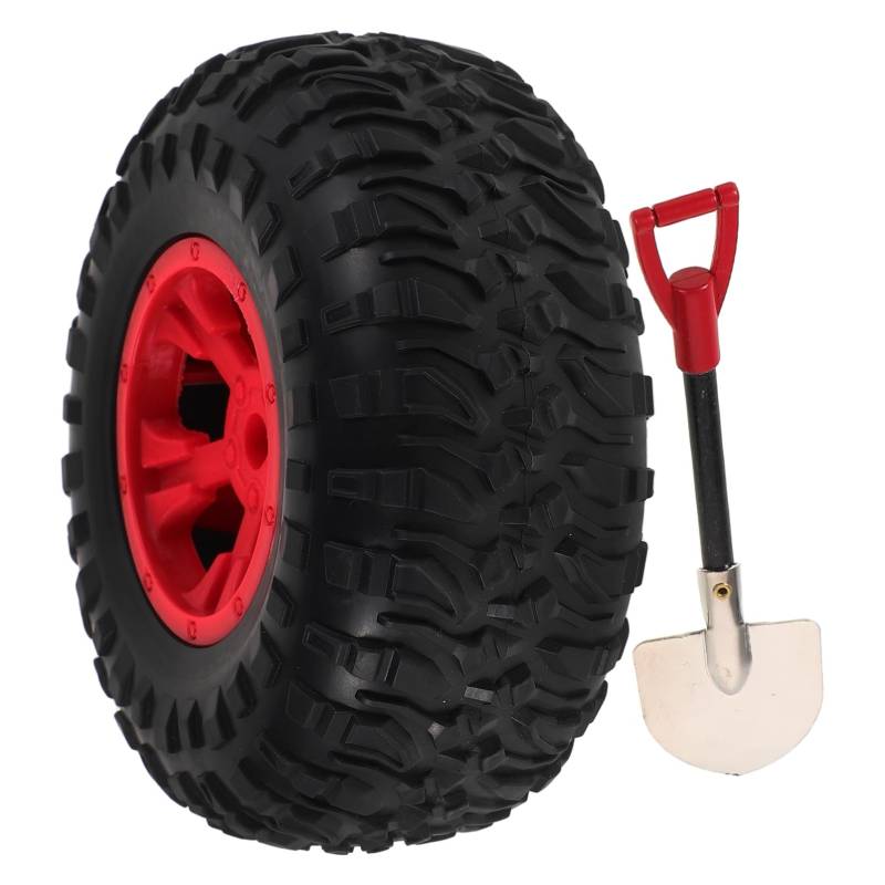 Garneck Auto Heckornamente LKW Zubehör Lustiges Autozubehör Mini Ersatzreifen Antenne Schaufel Reifen Autodekorationen Mini Ersatzreifen Für Auto LKW Außenzubehör 3D Mini von Garneck