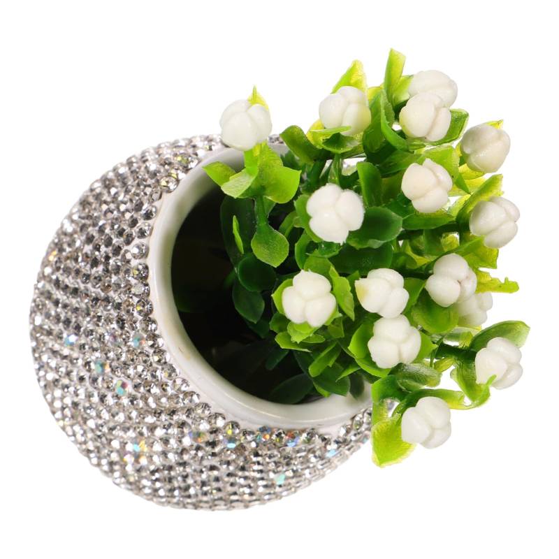 Garneck Auto Innendekoration Bling Auto Blumenvase Süße Autoblumen Blumenvase Auto Bling Auto Blumendekor Auto Blumenzubehör Armaturenbrett Blumenhalter Süße Auto Dekoration von Garneck