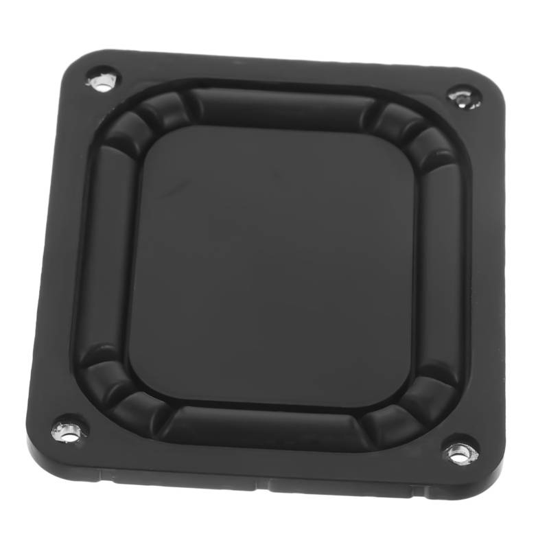 Garneck Bass-Hilfsgerät Kühlerhilfsgummi-Vibrationsplatte 4 Zoll Lautsprechermembran Vibrationsmembran für Auto-Subwoofer Subwoofer passive Membranplatte Lautsprecherstrahler Eisen Schwarz von Garneck