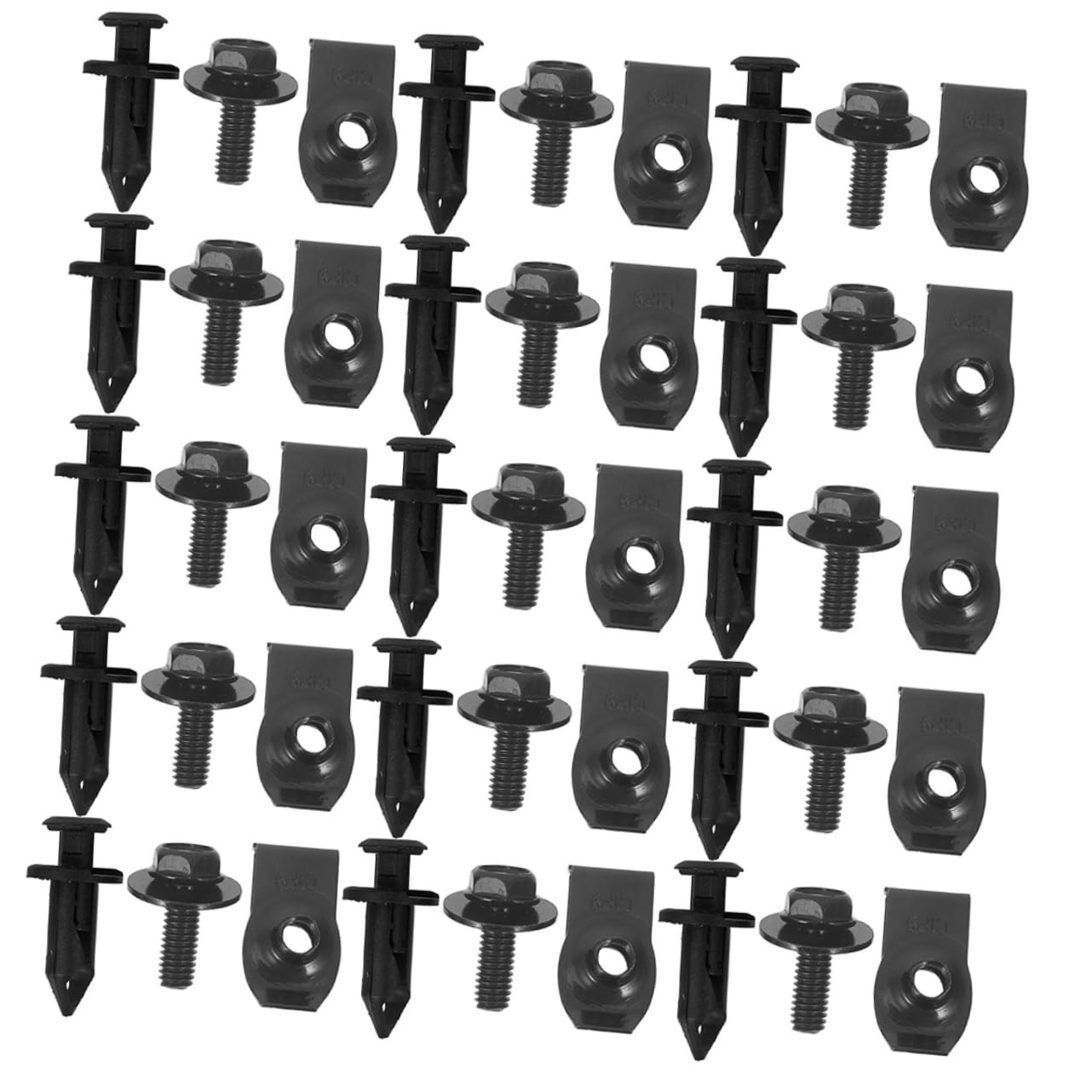 Garneck Kotflügelschrauben Spritzschutzschrauben Schlammmotor-Kit Hardware Stoßfänger Reparaturset Kfz-Clips vordere Stoßstangenclips Spritzschild Trimm-Kit Metall Schwarz Garneck Kotflügelschrauben Spritzschutzschrauben Schlammmotor-Kit Hardware Stoßfänger Reparaturset Kfz-Clips vordere Stoßstangenclips Spritzschild Trimm-Kit Metall Schwarz von Garneck