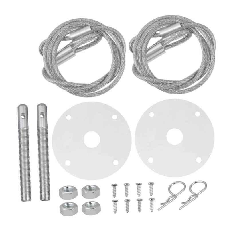 Garneck Racing Hood Pin Lock Kit aus Aluminiumlegierung für Sichere Motorhaubenbefestigung Installieren ohne Bohren für Rennfahrzeuge und Automodifizierungen von Garneck