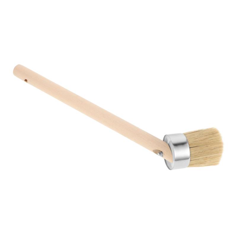Garneck Reifenbürste Reifen Felgenbürste Reifenglanz Reifenschmierbürste Fettbürste Reifenpastenbürste Reifenglanzbürste Reifenauftragsbürste Beige Holz von Garneck
