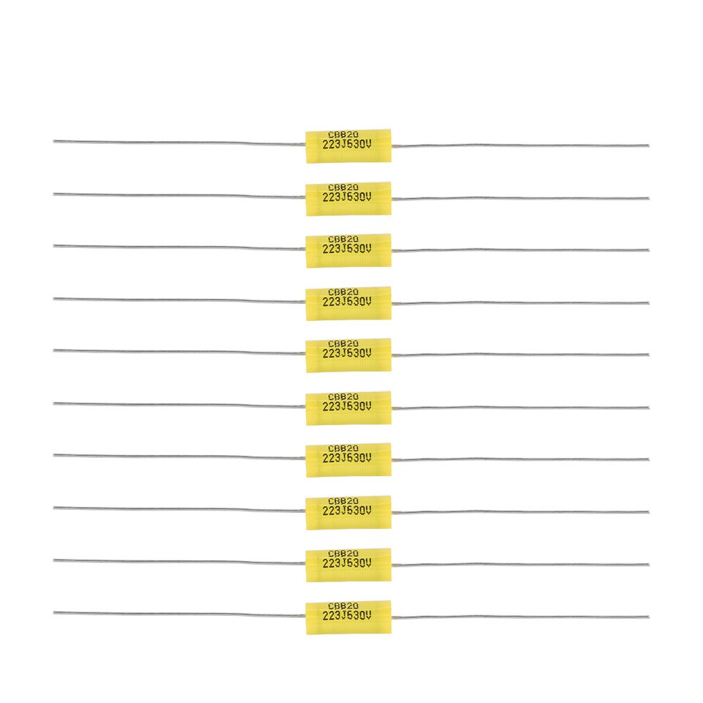 10 Stück Axial Polyesterfolie Kondensator Mylar Polyesterfolie Kondensator Sortiment Kit mit langem Kabel 0,022uF 630V für Radioverstärker 10 Stück Axial Polyesterfolie Kondensator Mylar Polyesterfolie Kondensator Sortiment Kit mit langem Kabel 0,022uF 630V für Radioverstärker von Garosa