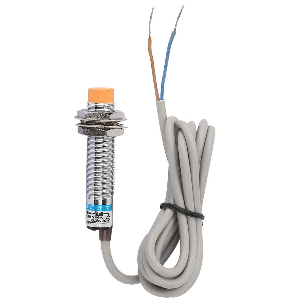 Garosa Kapazitiver Näherungssensor, AC-Typ 2-Draht-Schalter, Normalerweise Offenen, 4 mm Erfassungsabstand, Silber von Garosa