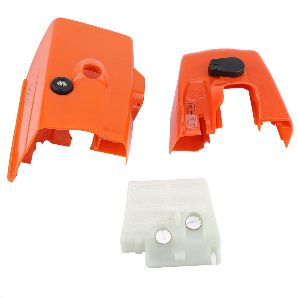 Motor Zylindermantel Luftfilter Deckel Hohe Qualität Oberes Gehäuse für Stihl Kettensäge MS260 026 (Orange) von Garosa