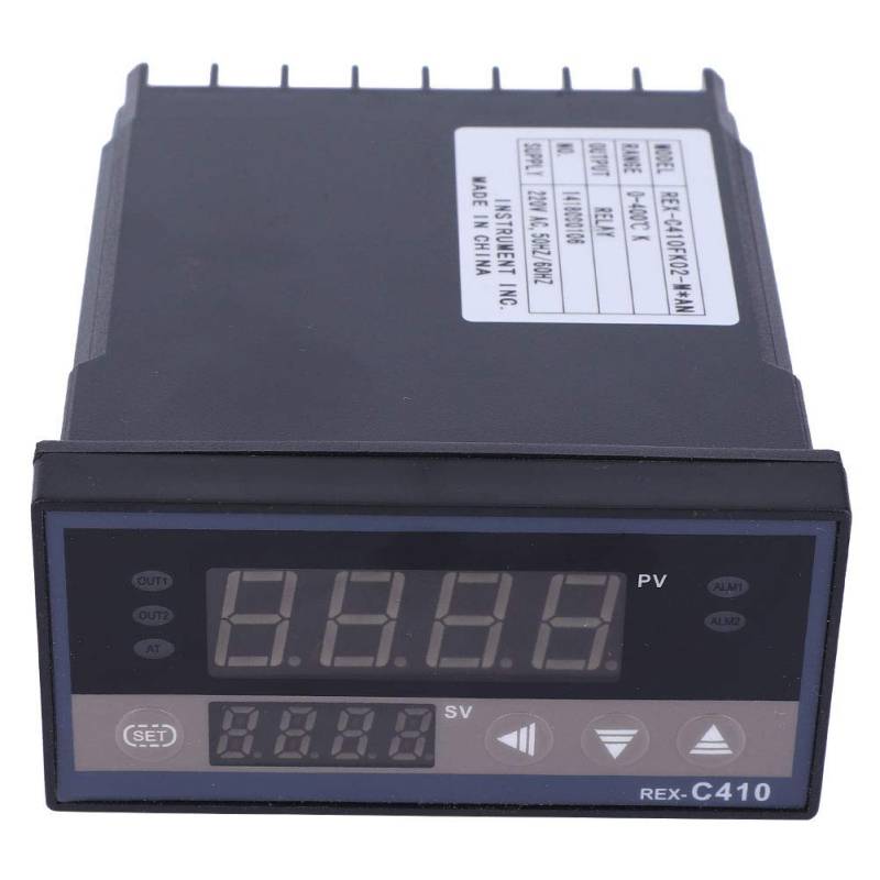 REX-C410 Temperaturregler Einstellbarer SSR/Relais-Steuerausgang Digitaler Temperaturregler Thermostat zum Verpacken von Lebensmittelinkubatoröfen AC220V(Relay),Thermostat von Garosa