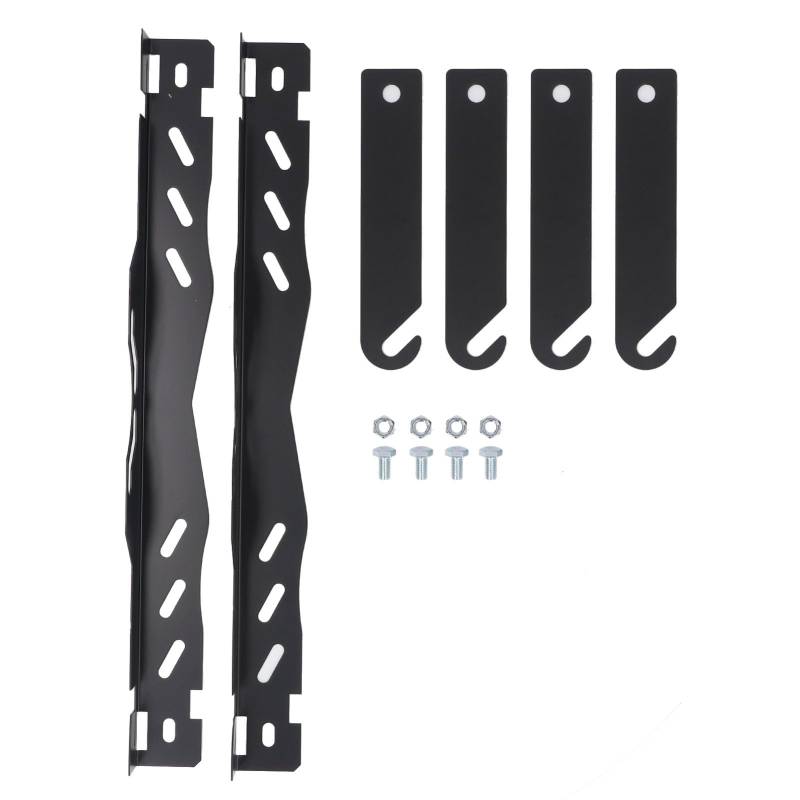 Radausrichtungskit, 2 Set Wheel Hub -Alignmentplatte Legierung Stahl Genauige Schnellmessung Zehenausrichtungsplatte mit Schwarzem Hangloch, Gebaut aus Stahl Zur von Garosa