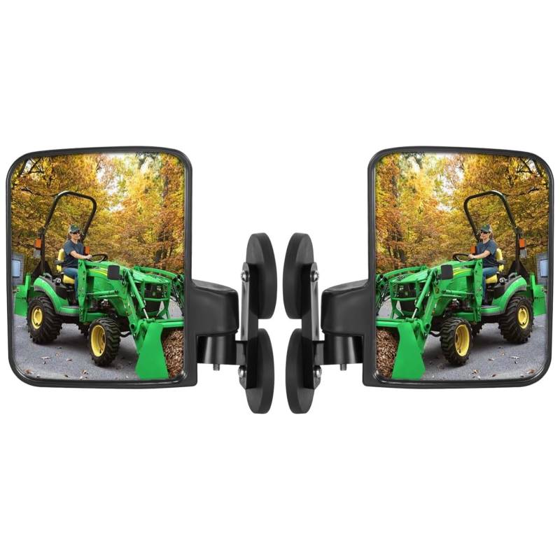 1 Paar Magnetischer Traktorspiegel, Universeller Traktor -Seitenansichtspiegel, Kompatibel mit Gabelstapeln in Voller Größe, Traktoren, Rasenmäher, Dozleiter, Golfwagen von Garsent