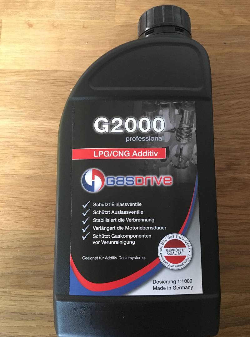 GasDrive G 2000 - LPG/CNG Additiv für LPG/CNG-Fahrzeuge, professionelle Verwendung von GasDrive