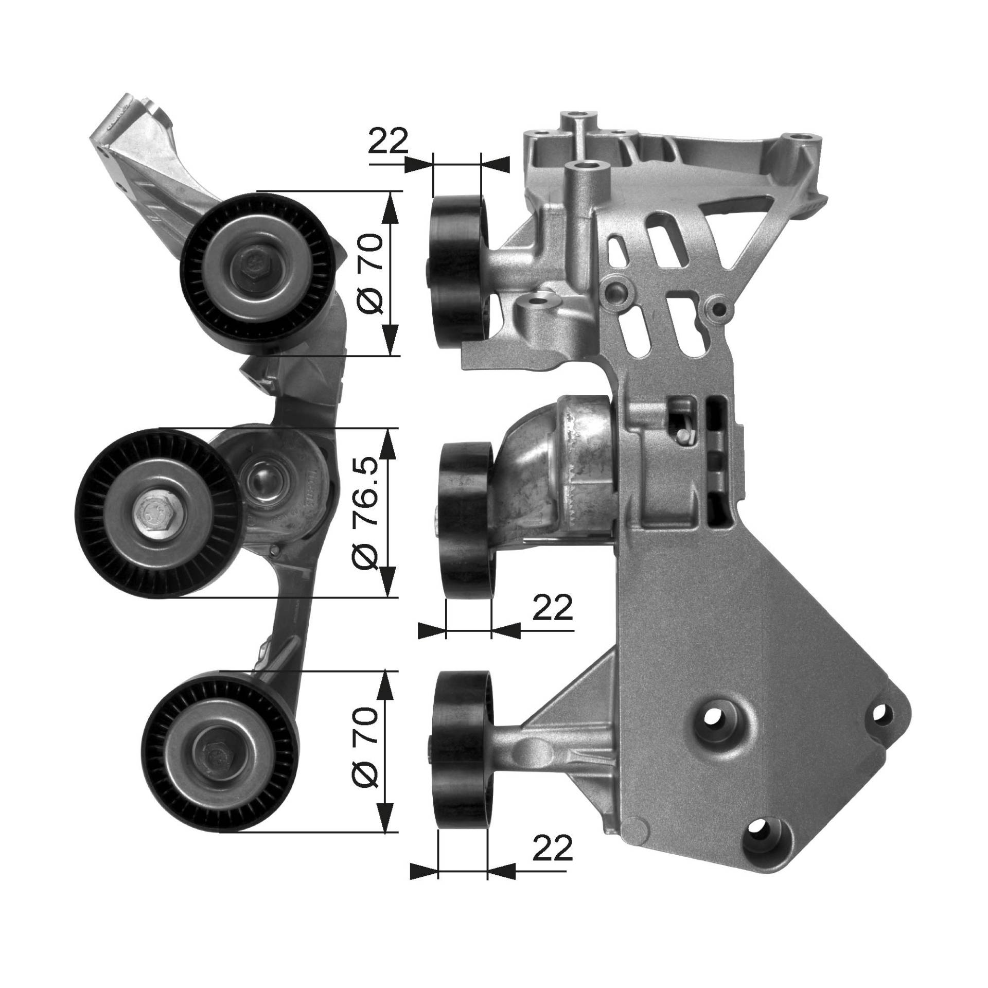 GATES DriveAlign Spannrolle T38465 GATES DriveAlign Spannrolle T38465 von Gates