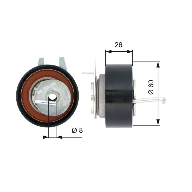 GATES PowerGrip Spannrolle T43199 von Gates