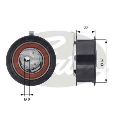 GATES PowerGrip Spannrolle T43069 GATES PowerGrip Spannrolle T43069 von Gates