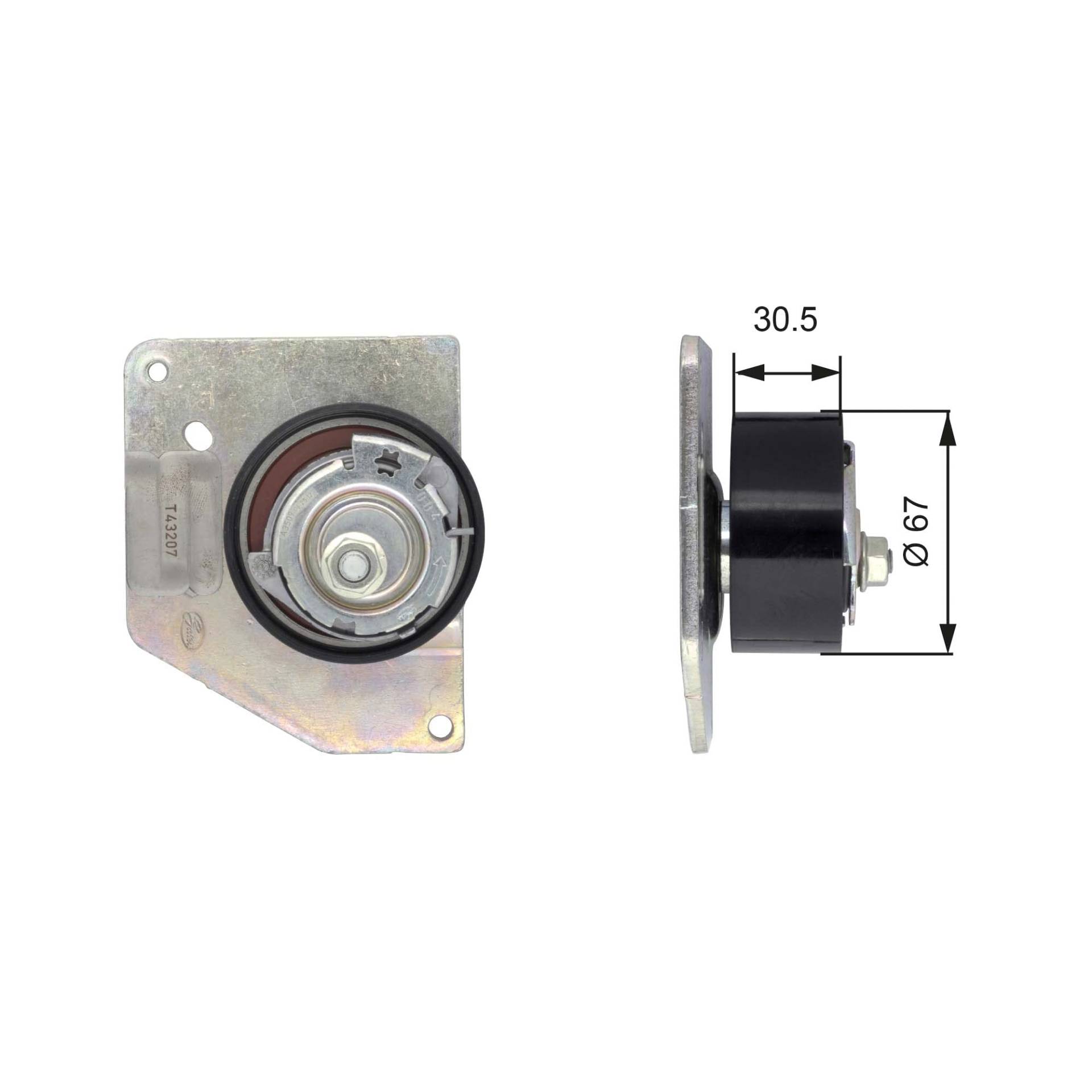 GATES PowerGrip Spannrolle T43207 GATES PowerGrip Spannrolle T43207 von Gates