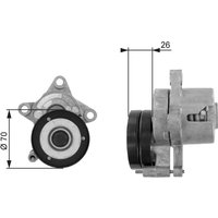 Spannarm, Keilrippenriemen GATES DriveAlign™ T38283 Spannarm, Keilrippenriemen GATES DriveAlign™ T38283 von Gates