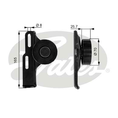 Spannrolle, Keilrippenriemen Gates T36035 Spannrolle, Keilrippenriemen Gates T36035 von Gates