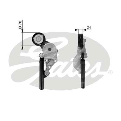 Spannrolle, Keilrippenriemen Gates T38192 von Gates