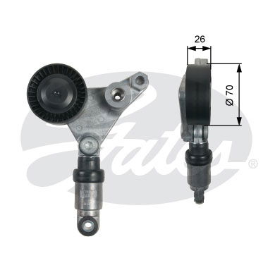 Spannrolle, Keilrippenriemen Gates T39258 Spannrolle, Keilrippenriemen Gates T39258 von Gates