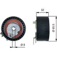 Spannrolle, Zahnriemen GATES PowerGrip™ T43236 Spannrolle, Zahnriemen GATES PowerGrip™ T43236 von Gates