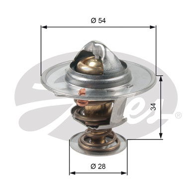Thermostat, Kühlmittel Gates TH47685G1 Thermostat, Kühlmittel Gates TH47685G1 von Gates