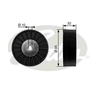 Umlenk-/Führungsrolle, Keilrippenriemen Gates T36135 Umlenk-/Führungsrolle, Keilrippenriemen Gates T36135 von Gates