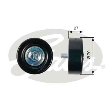 Umlenk-/Führungsrolle, Keilrippenriemen Gates T36409 von Gates