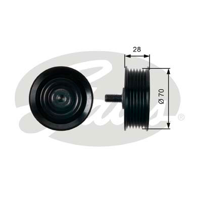 Umlenk-/Führungsrolle, Keilrippenriemen Gates T36410 von Gates