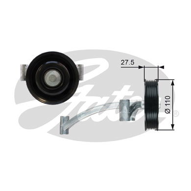 Umlenk-/Führungsrolle, Keilrippenriemen Gates T36740 von Gates