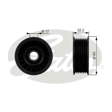 Umlenk-/Führungsrolle, Keilrippenriemen Gates T38016 Umlenk-/Führungsrolle, Keilrippenriemen Gates T38016 von Gates