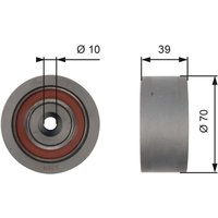 Umlenk-/Führungsrolle, Zahnriemen GATES PowerGrip™ T42159 von Gates
