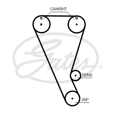Zahnriemen Gates T363HOB Zahnriemen Gates T363HOB von Gates