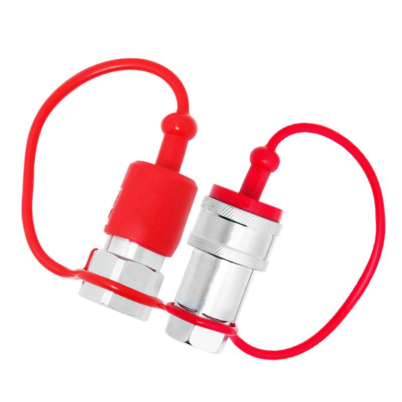 Gatuida 1 Satz Hydraulikschlauch Schutz Stecker: Hydraulik Staubschutz Gelenkkappen Männlich-Weibliche Schnell Verbindet Armaturen von Gatuida