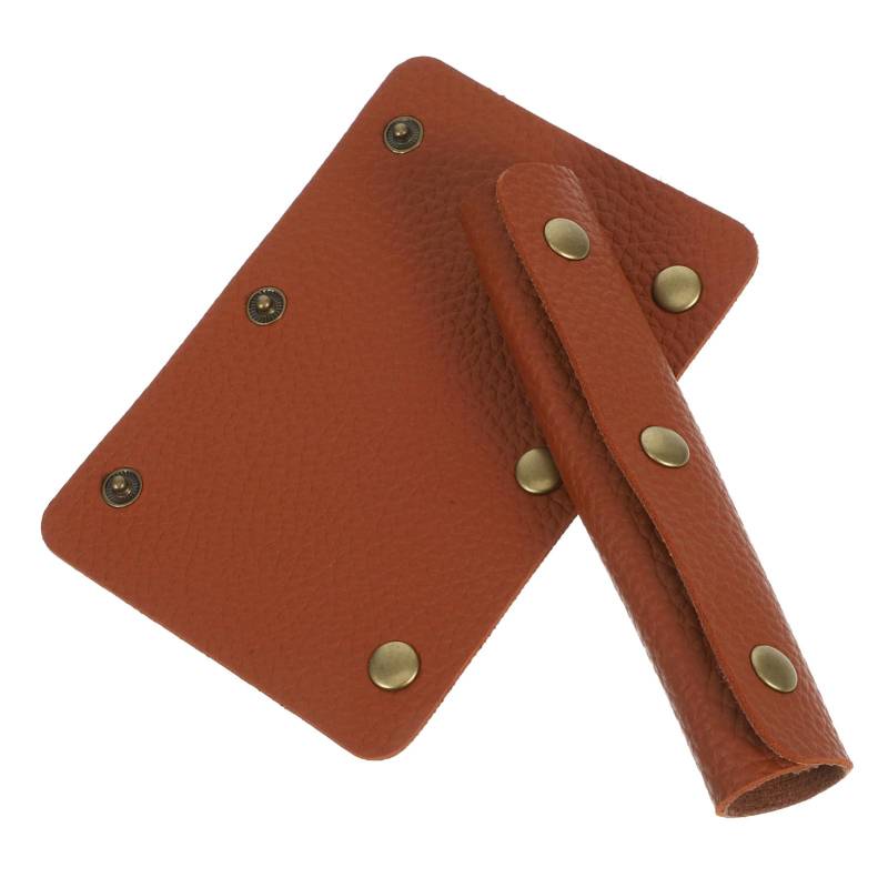 Gatuida 2 Stück Anti-Snap-Handschuhe leinentasche Einkaufstasche Handschutz für den Handtaschengriff Ledergriff Gepäck Stichworte Wickeln Koffergriffgriff Lederschutz PU-Leder Light Brown von Gatuida