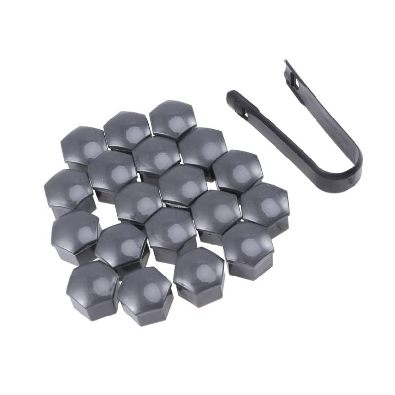 Gatuida 21 1 Radschraubenkappen Set Mit Clips 17mm Sechskant Radmutterkappen Inklusive 1 Clip Radbolzen Schutzkappen Für Autos Und Fahrzeuge von Gatuida