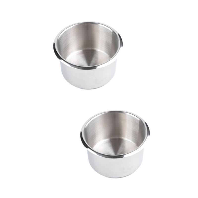 Gatuida 2 Stücke Edelstahl Auto Konsole Fahrer Seite Tasse für Wohnmobile Auto Auto und Tasse Rack von Gatuida
