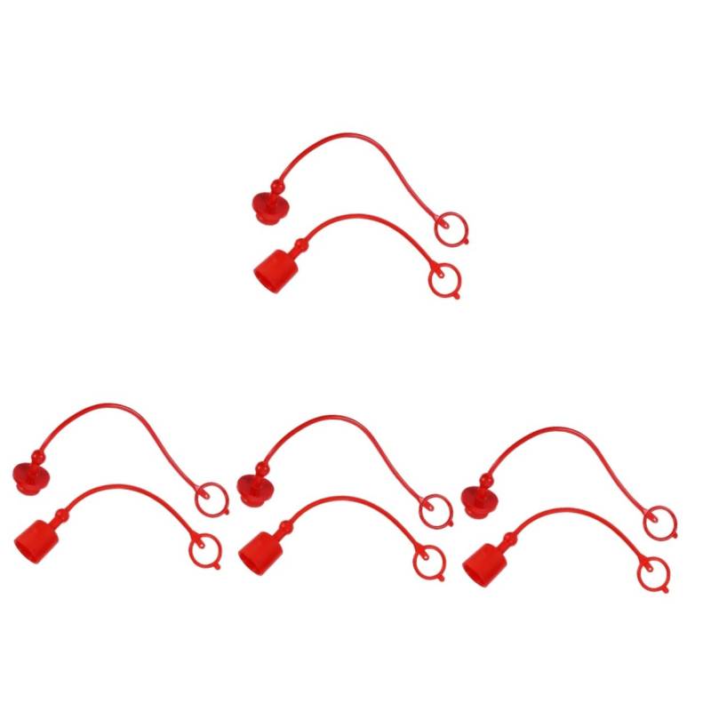 Gatuida 4 Sätze Stecker-Staubkappe schutzkappen tatsächl Paar Sachen Abdeckungen für Schnellkupplungspaare Schlauch Adapter einfache Kupplungszubehör langlebige Kupplungsabdeckungen Haupt von Gatuida