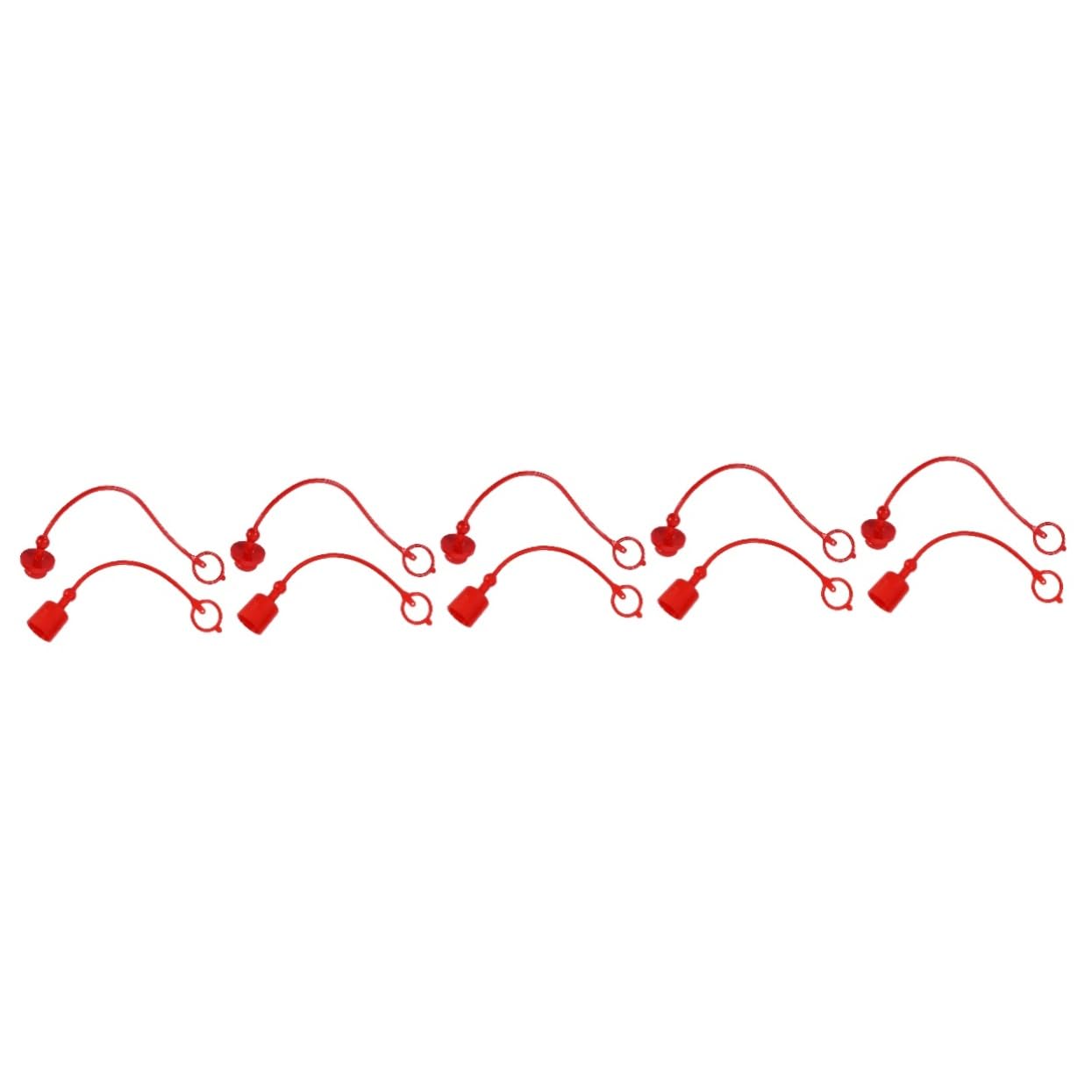 Gatuida 5 Sets Kappe Abdeckungen Rot Pvc Kappen Schnell Hydraulische Kupplung Integral Halte Für Gatuida 5 Sets Kappe Abdeckungen Rot Pvc Kappen Schnell Hydraulische Kupplung Integral Halte Für von Gatuida