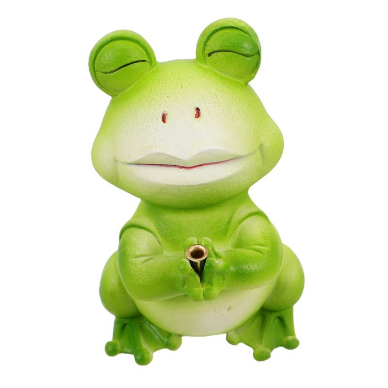 Gatuida Räucherstäbchenhalter Aus Keramik Kleiner Frosch Räucherstäbchenhalter Niedliche Tierstatue Räuchergefäß Für Zuhause Yoga Meditation Dekoration von Gatuida