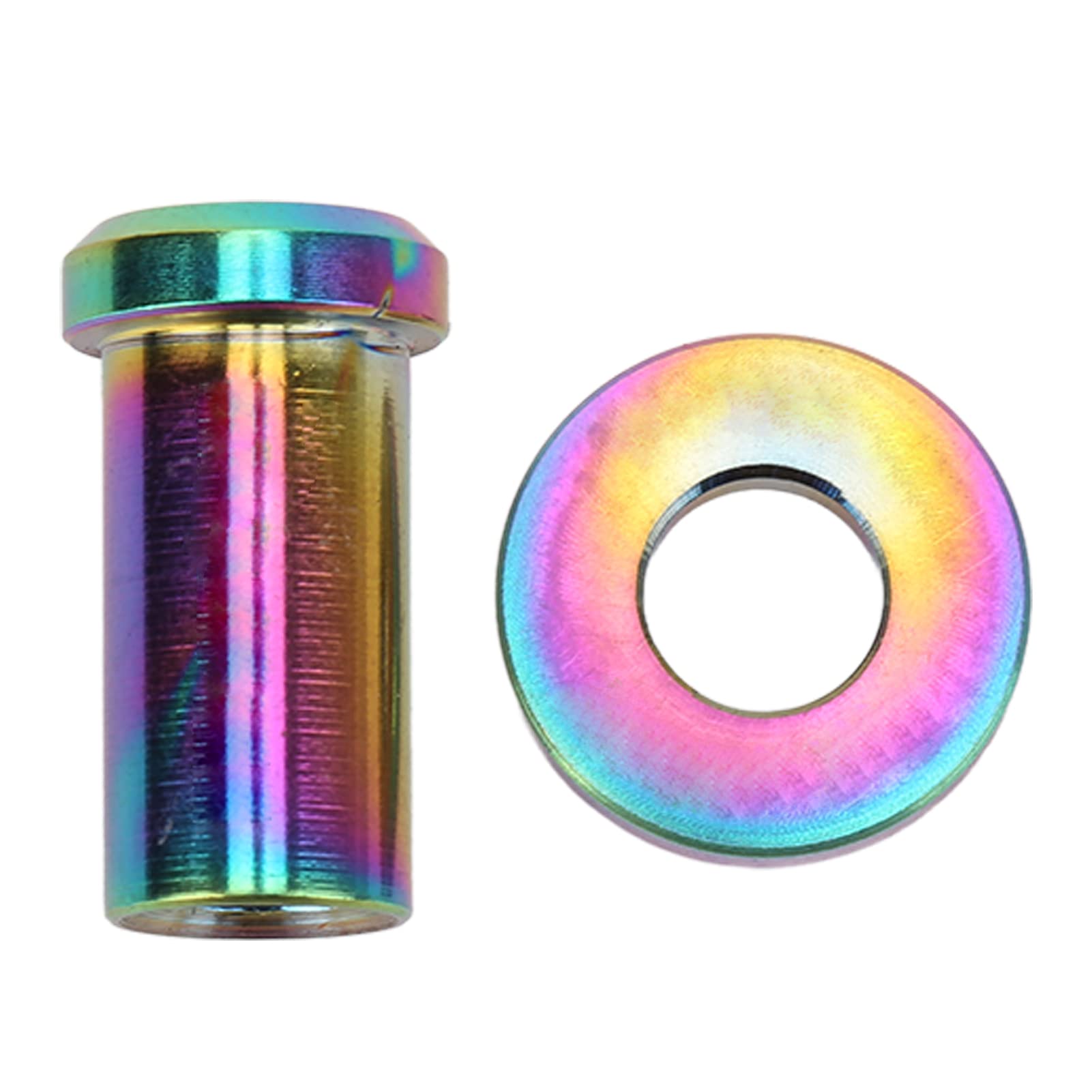 Bremssattel Muss Rost Proof Titanlegierung C -Klemme Festmutter mit Waschmaschine für Roadbikes 15 mm (Colorful) von Gavigain