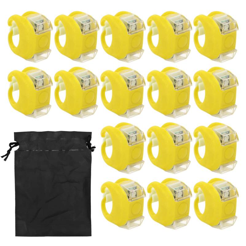 Gavigain 16pcs LED -Bootsnavigationslichter 3 Modi Einfach Installation helle sichere Warnscheiben für Boote (Yellow) von Gavigain