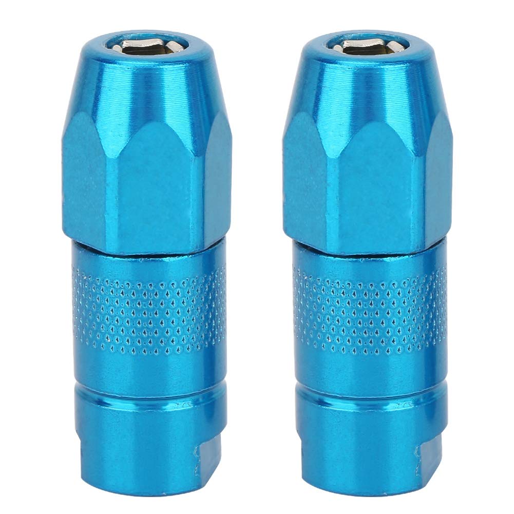 Gavigain FETT Gewehr FLACH DÜSEN 2PCS ERSATZ Nipple Fitting SCHMIERUNGS ZUBEHÖR FÜR AUTOMOBIVE LKW (Blue) von Gavigain