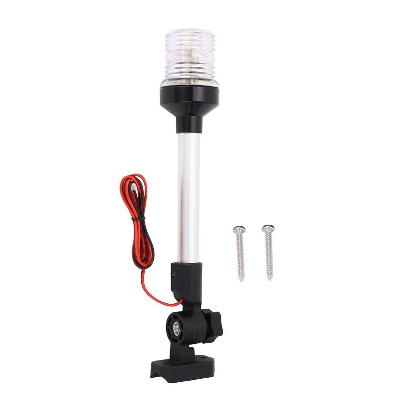 Gavigain LED -Ankerlicht IP67 Weißes Licht 3nm Sichtbarkeit falten Sie das Boot Hecklicht für Pontons flache Boote AC DC12-24V (12 Inch) von Gavigain