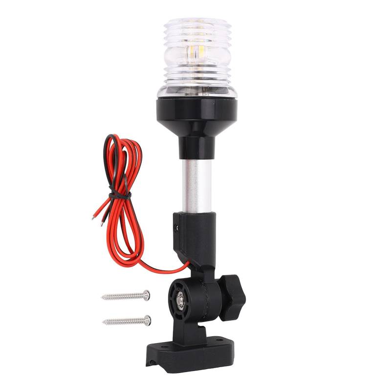 Gavigain LED -Ankerlicht IP67 Weißes Licht 3nm Sichtbarkeit falten Sie das Boot Hecklicht für Pontons flache Boote AC DC12-24V (9 Inch) von Gavigain