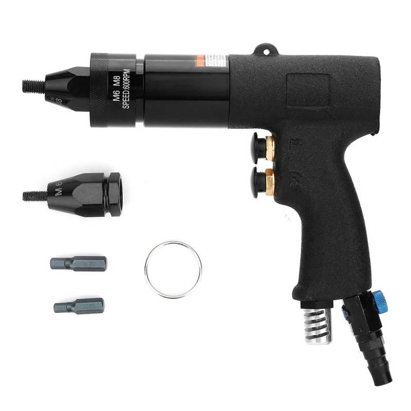 Gavigain Pneumatic Nieting Gun Automatic Air Riveter Hochwertiges Werkzeug für Metallplattenrohrherstellung 205 * 185 mm KP-739A M6/M8 (M6/M8 KP-739A) von Gavigain