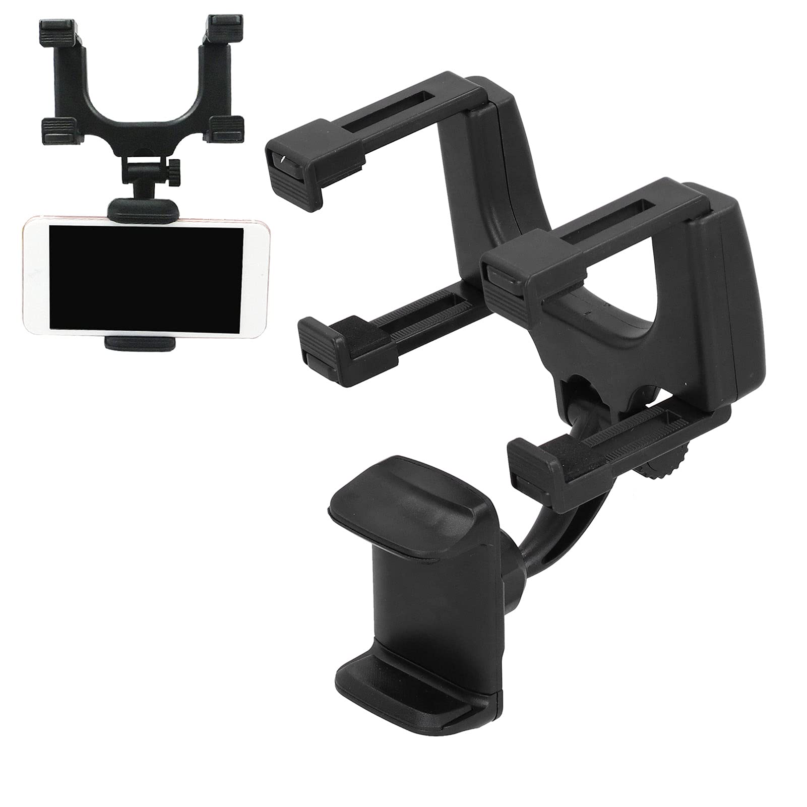 Gavigain Spiegel-Telefon-Halter, Universal 360 drehende Auto-Telefon-Halter Rückansicht Multifunktionale Halterung Telefon-Halter Handy Automobile Cradles Gavigain Spiegel-Telefon-Halter, Universal 360 drehende Auto-Telefon-Halter Rückansicht Multifunktionale Halterung Telefon-Halter Handy Automobile Cradles von Gavigain