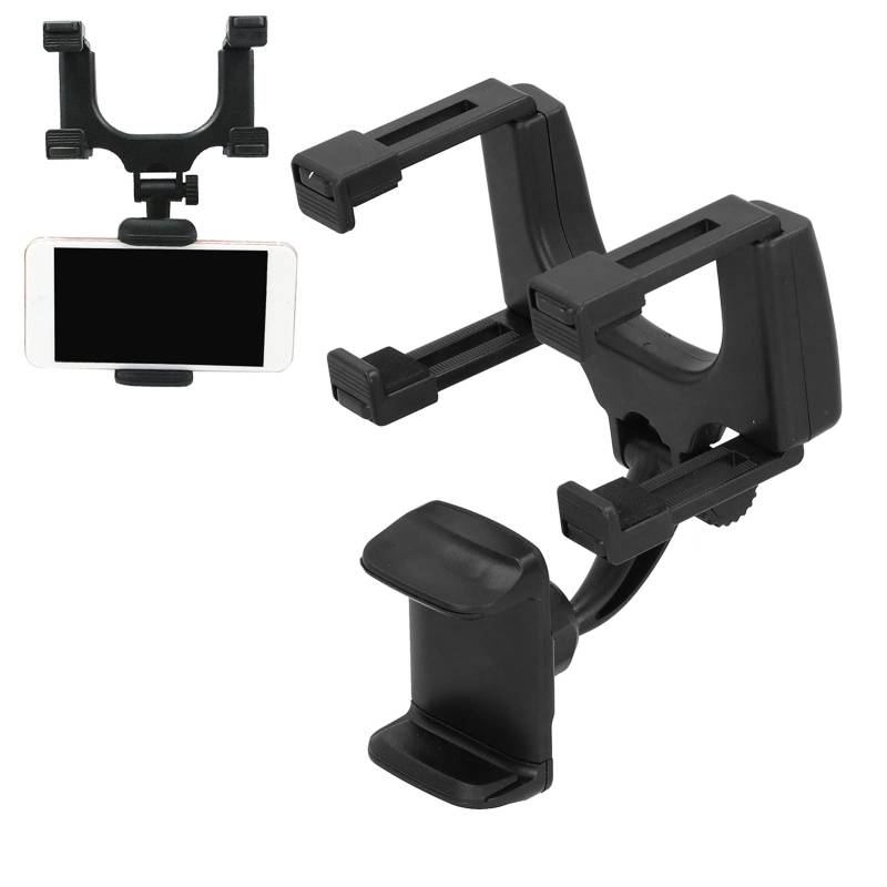 Gavigain Spiegel-Telefon-Halter, Universal 360 drehende Auto-Telefon-Halter Rückansicht Multifunktionale Halterung Telefon-Halter Handy Automobile Cradles von Gavigain