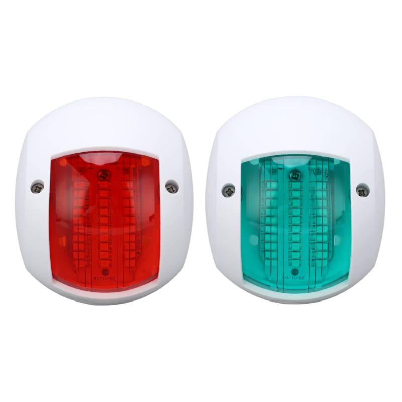Marine Boat Yacht Signal LED LED Navigation Biege Lampe Rotgrüne Schiffsbrettleuchte DC 12V 24 V 3W (White) von Gavigain