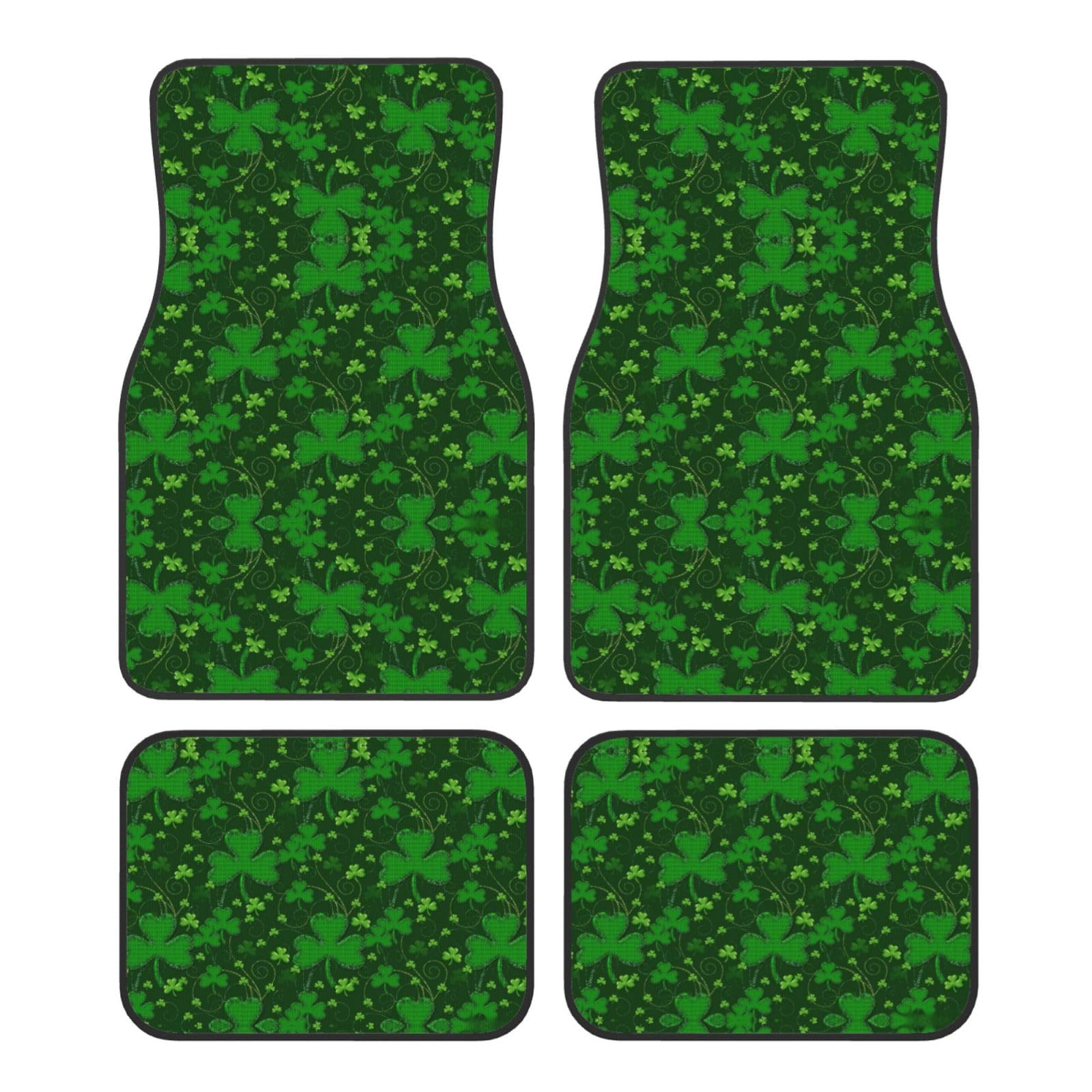 Hintergrund St. Patrick's Day Glitzer Niedliches Autozubehör 4-teiliges wasserdichtes Autoteppich-Set Autoteppich ideal für alle Jahreszeiten Hintergrund St. Patrick's Day Glitzer Niedliches Autozubehör 4-teiliges wasserdichtes Autoteppich-Set Autoteppich ideal für alle Jahreszeiten von GaxfjRu