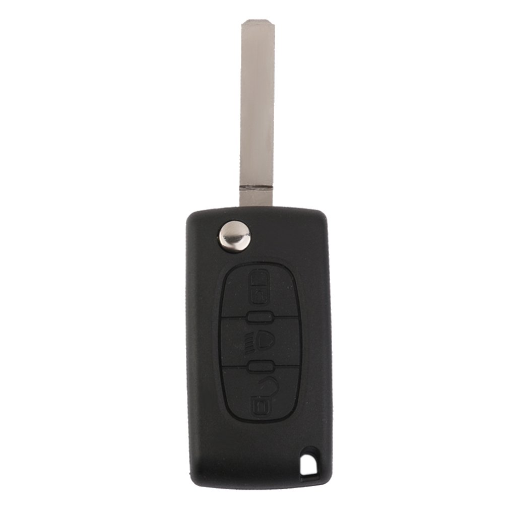Gazechimp Schlüssel Gehäuse Deckel für 3 Tasten Autoschlüssel Funkschlüssel, passend für Citroen C4 Picasso CE0523 von Gazechimp
