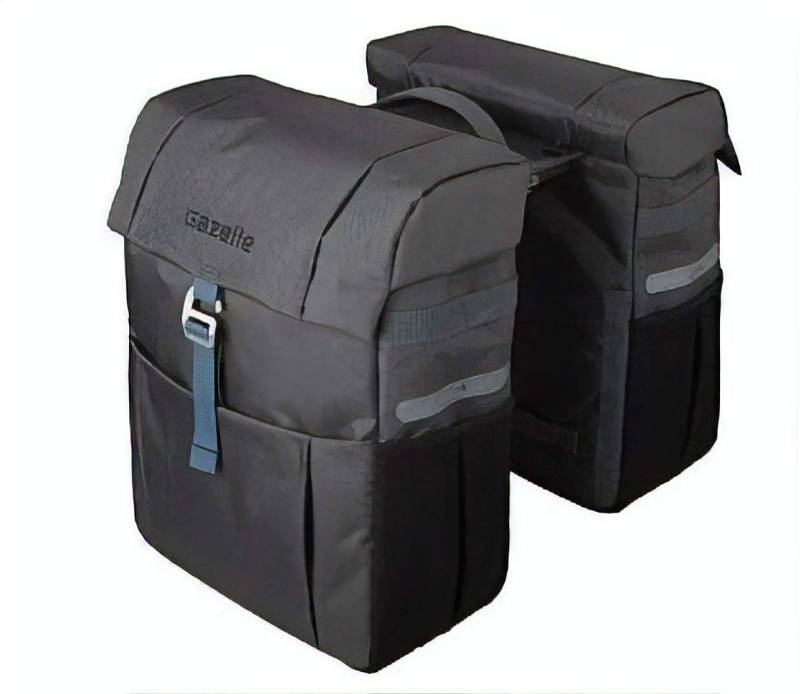 Gazelle doppelpacktasche 37 Liter anthrazit/blau von Guoml